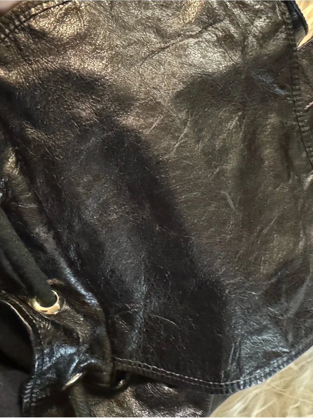 Balenciaga Black Leather Backpack